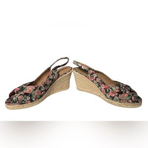 Talbots flower peep toe wedge | women’s 9